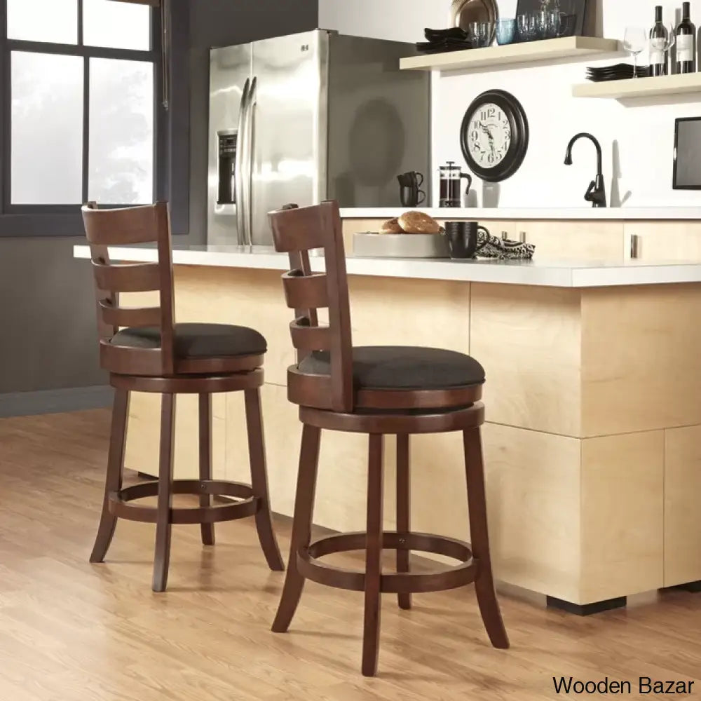 Adelynnc Swivel Upholstered Counter And Bar Stool