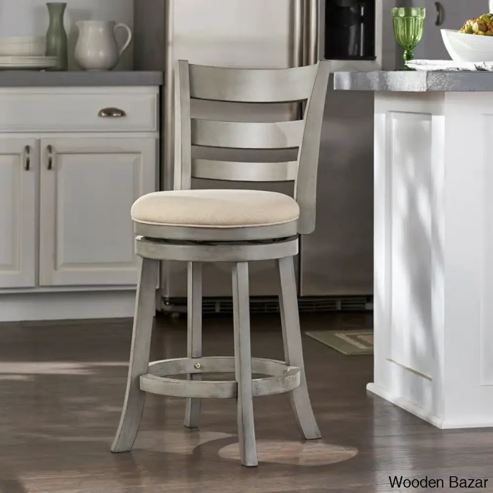 Adelynnc Swivel Upholstered Counter And Bar Stool