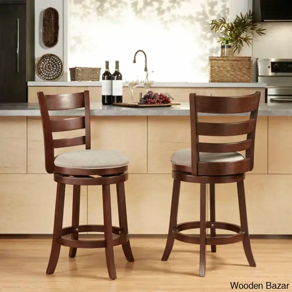 Adelynnc Swivel Upholstered Counter And Bar Stool