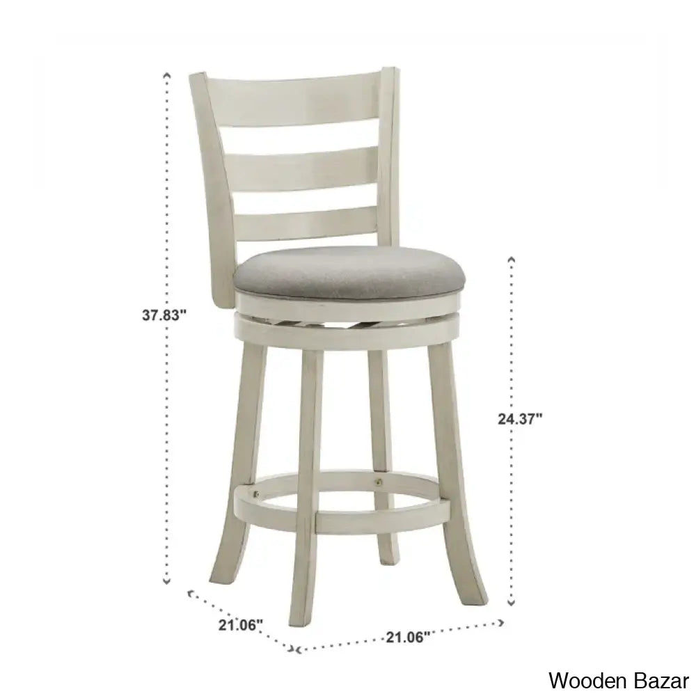 Adelynnc Swivel Upholstered Counter And Bar Stool