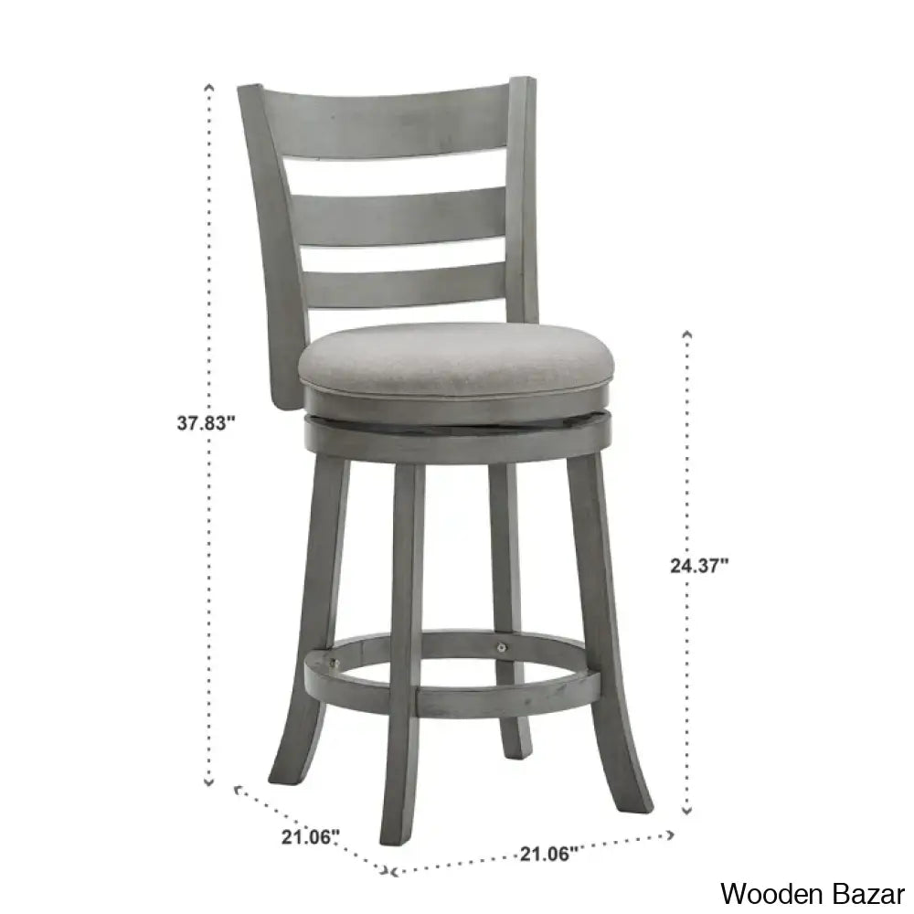 Adelynnc Swivel Upholstered Counter And Bar Stool