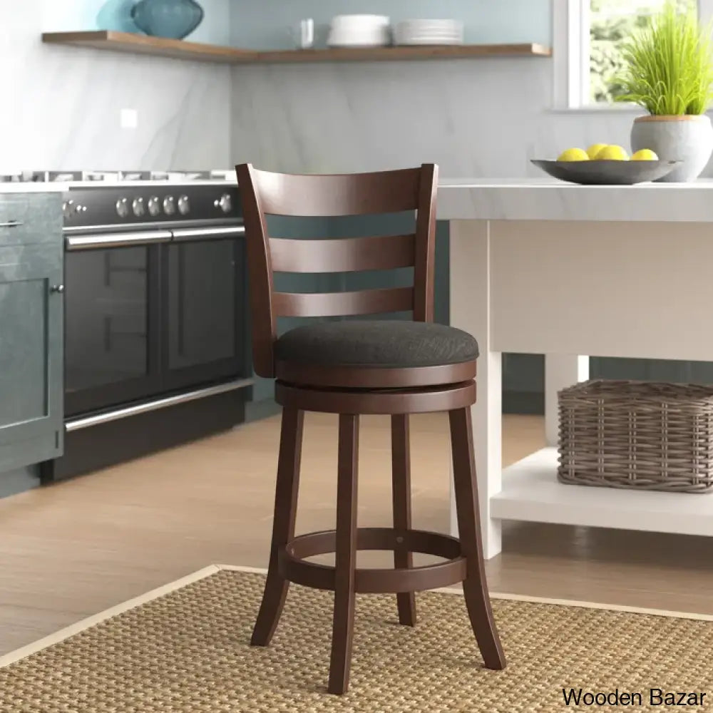 Adelynnc Swivel Upholstered Counter And Bar Stool