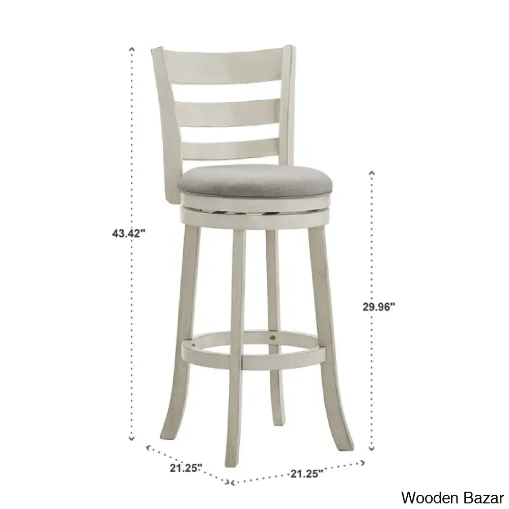 Adelynnc Swivel Upholstered Counter And Bar Stool