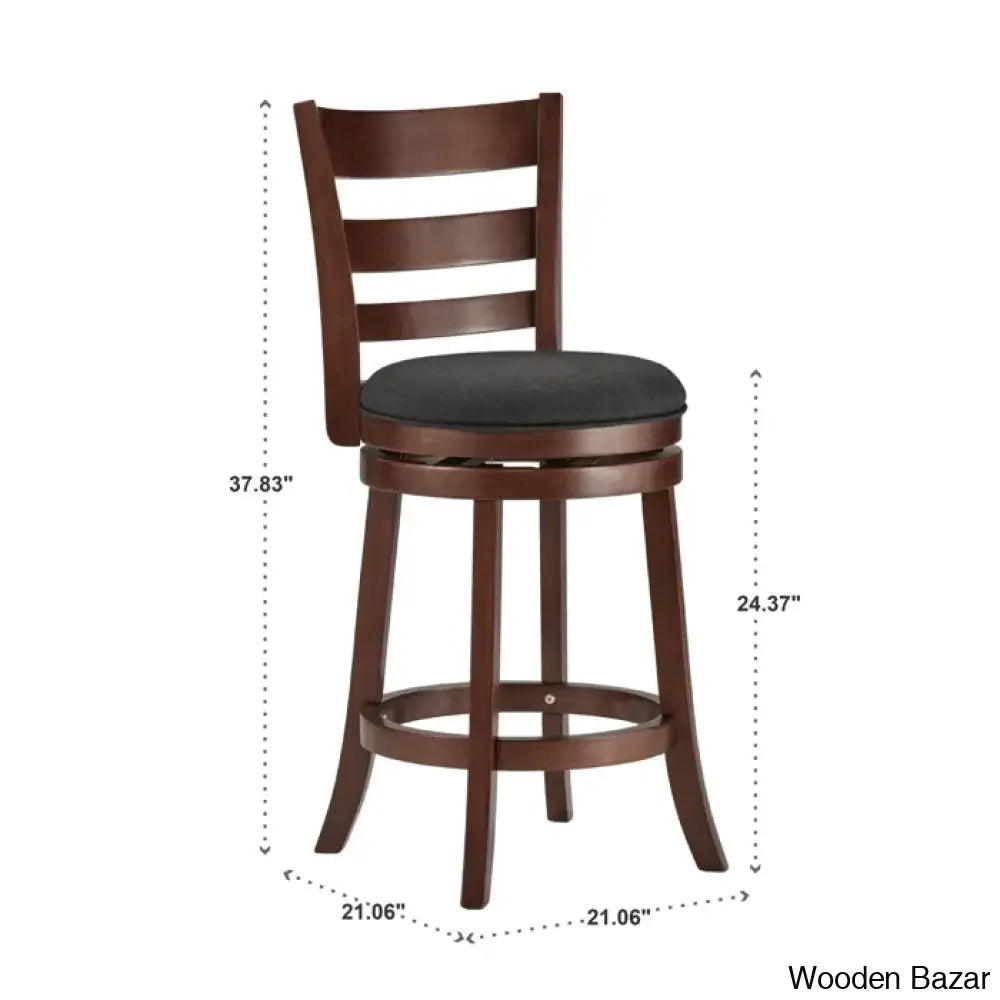 Adelynnc Swivel Upholstered Counter And Bar Stool