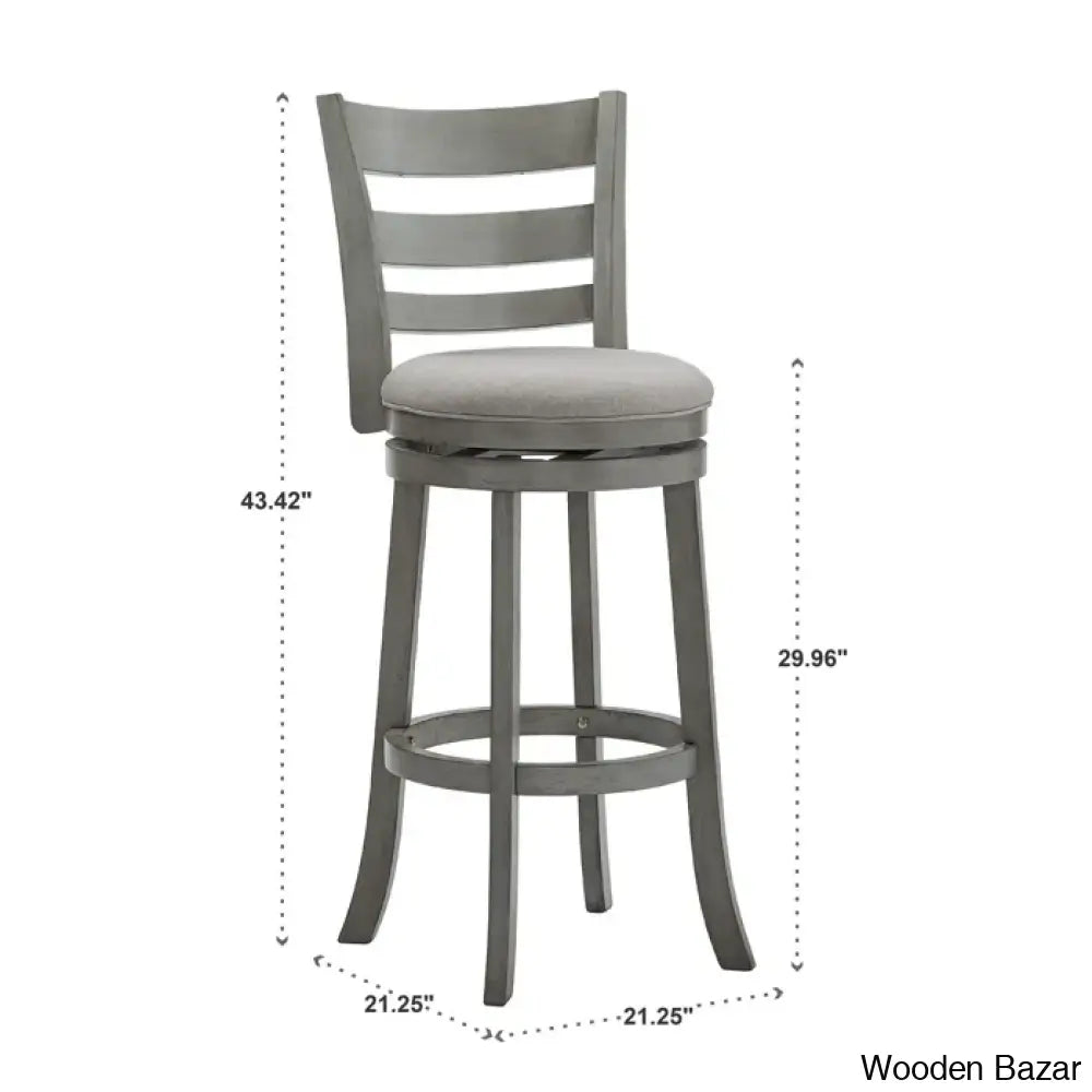 Adelynnc Swivel Upholstered Counter And Bar Stool