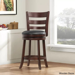 Adelynns Swivel Upholstered Counter And Bar Stool With Solid Wood Frame