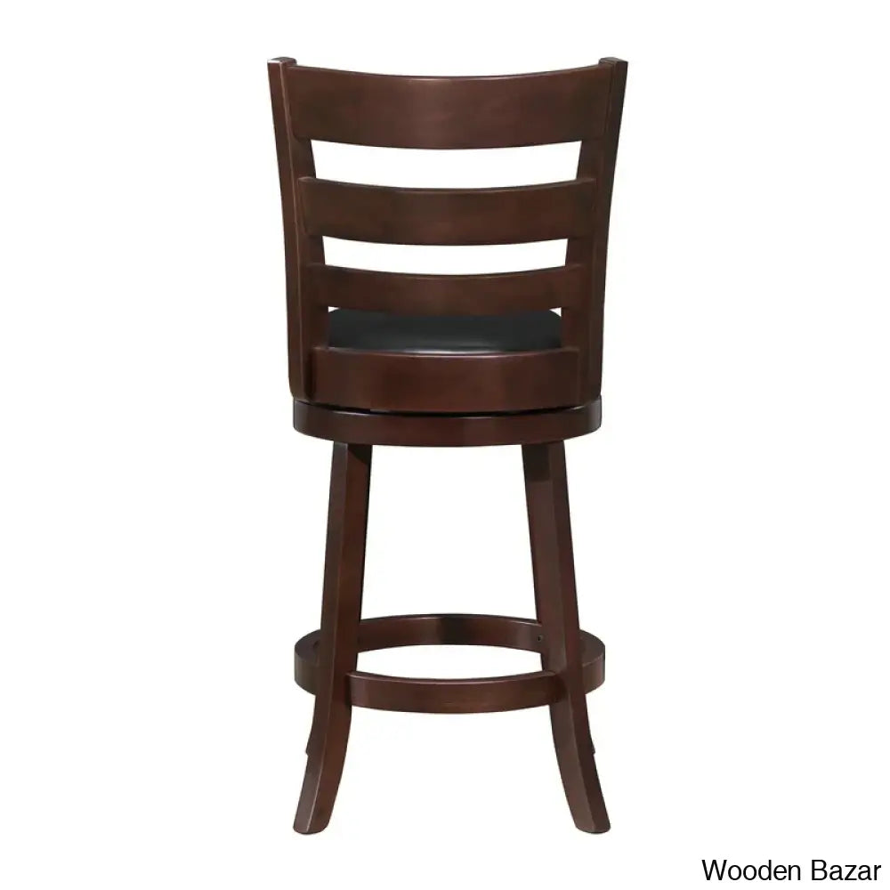 Adelynns Swivel Upholstered Counter And Bar Stool With Solid Wood Frame