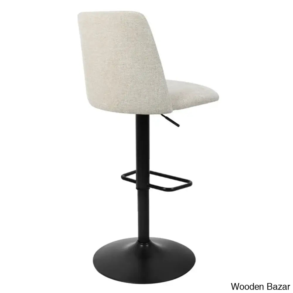 Adizaz Swivel Upholstered Adjustable Height Counter Stool