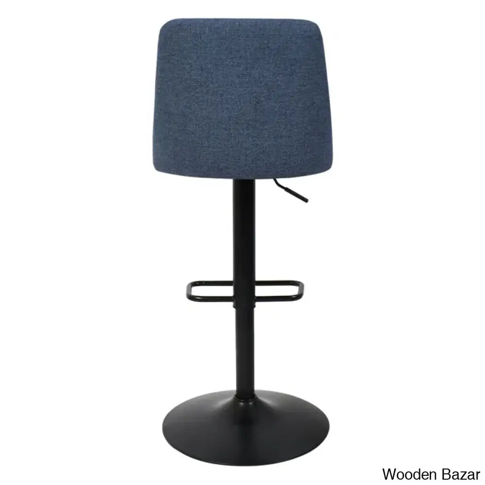 Adizaz Swivel Upholstered Adjustable Height Counter Stool