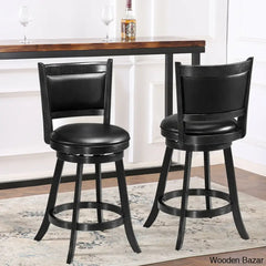 Aghaboyo Swivel Upholstered 24’’ Counter And Bar Stool (Set Of 2)