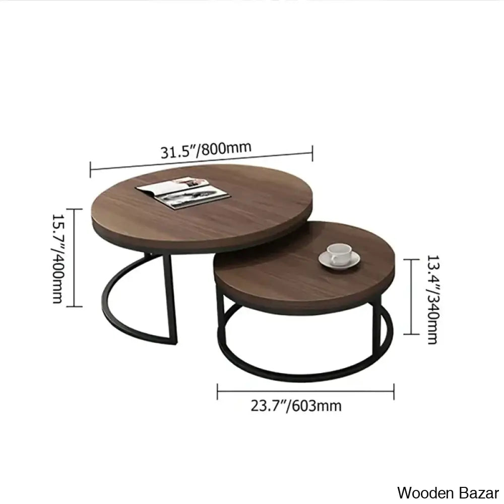 Agrani Nesting Coffee And Center Table