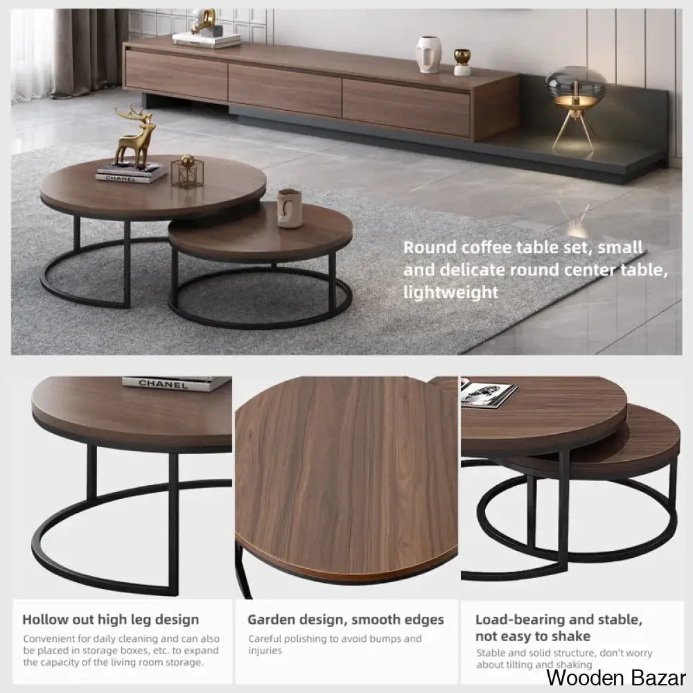 Agrani Nesting Coffee And Center Table