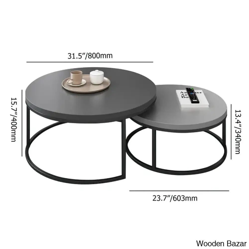 Agrani Nesting Coffee And Center Table