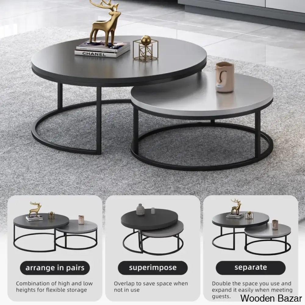 Agrani Nesting Coffee And Center Table