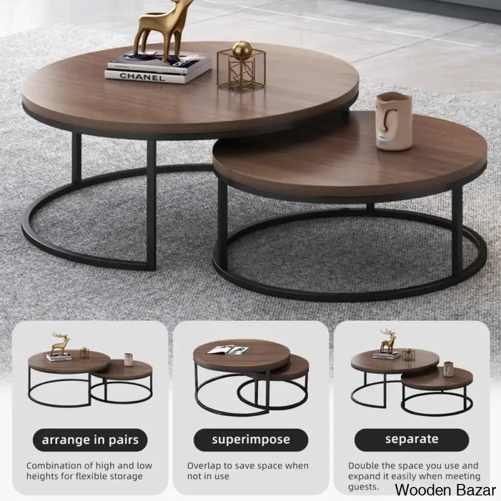 Agrani Nesting Coffee And Center Table