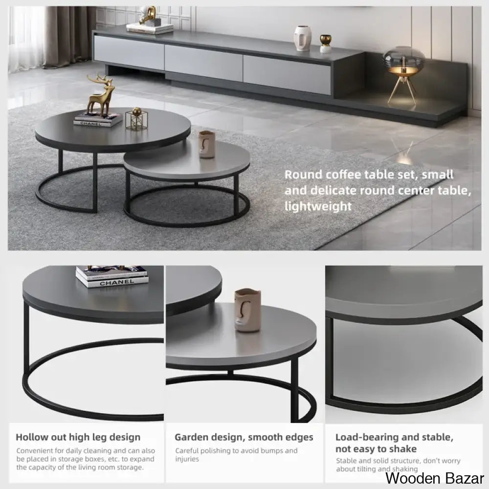 Agrani Nesting Coffee And Center Table