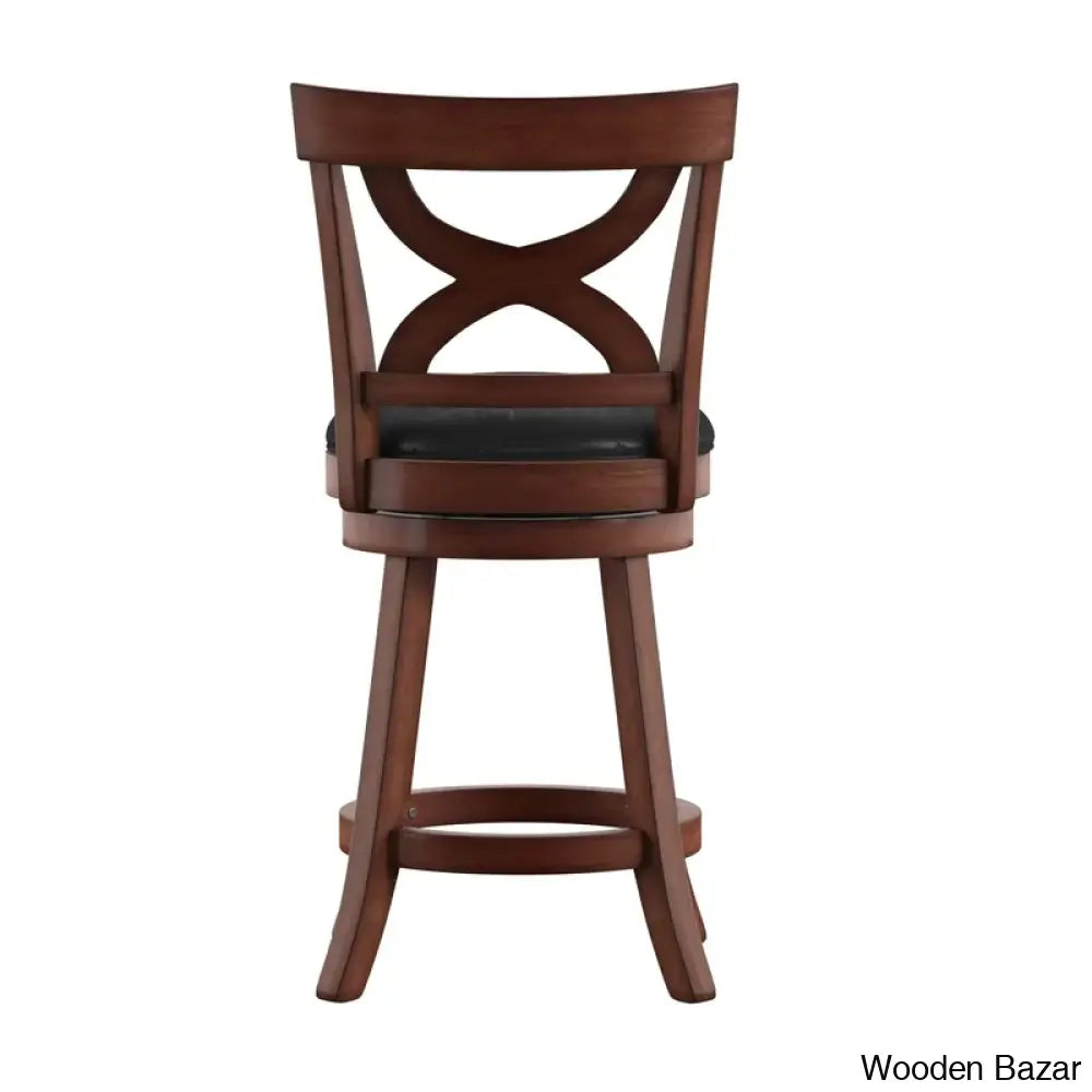 Aislinne Swivel Upholstered Counter And Bar Stool With Solid Wood Frame