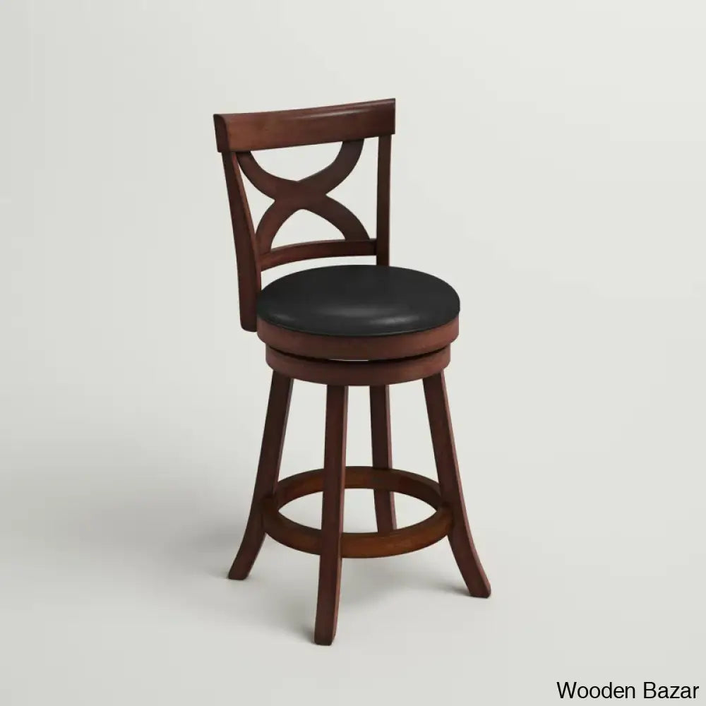 Aislinne Swivel Upholstered Counter And Bar Stool With Solid Wood Frame