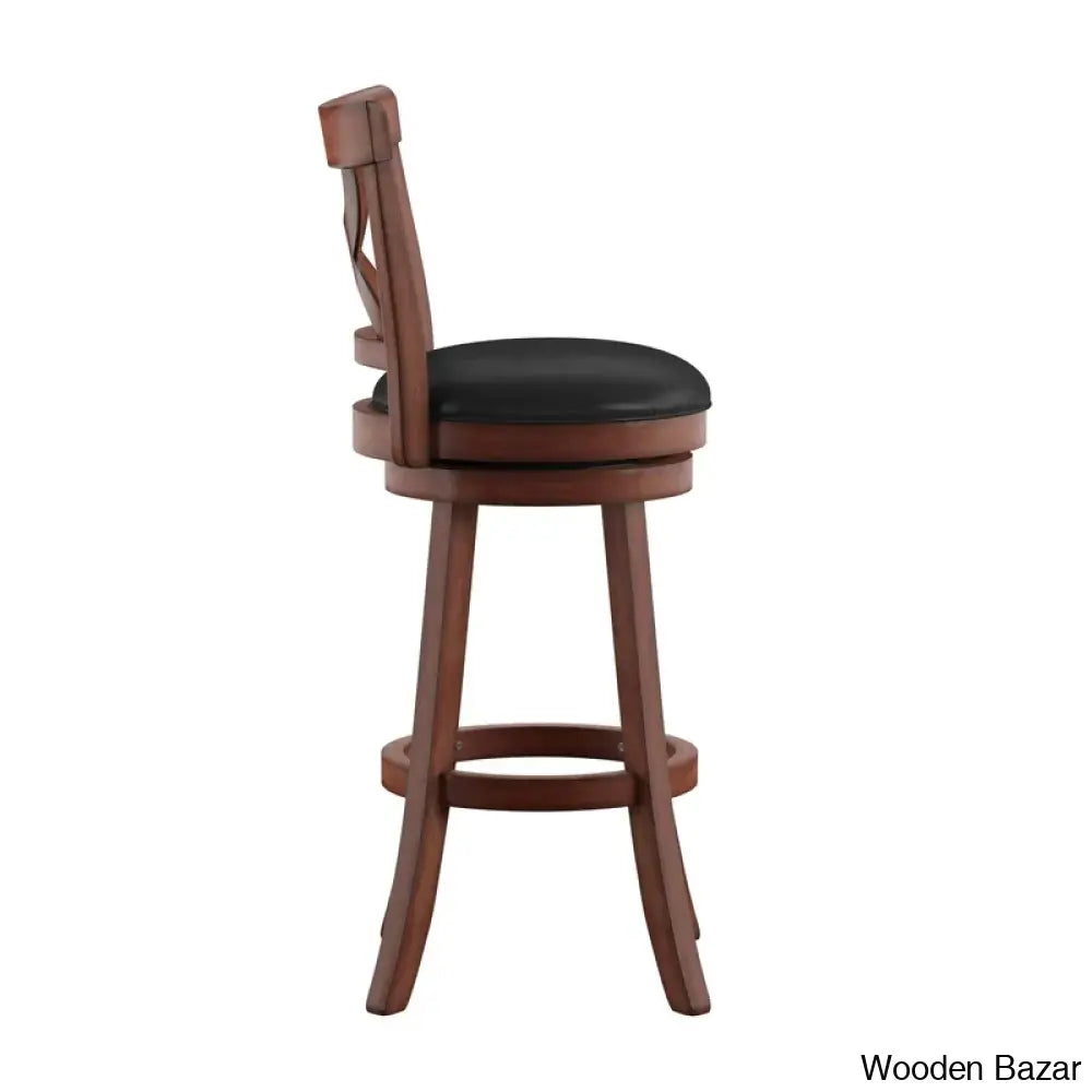 Aislinne Swivel Upholstered Counter And Bar Stool With Solid Wood Frame