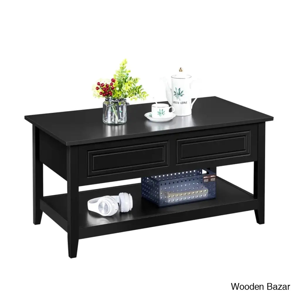 Alanoudo Coffee And Center Table Black