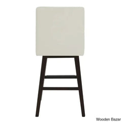 Aleksyc Swivel Solid Wood Counter And Bar Stool (Set Of 2)