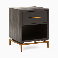 Zakered Modern Bedside Table - Wooden Bazar