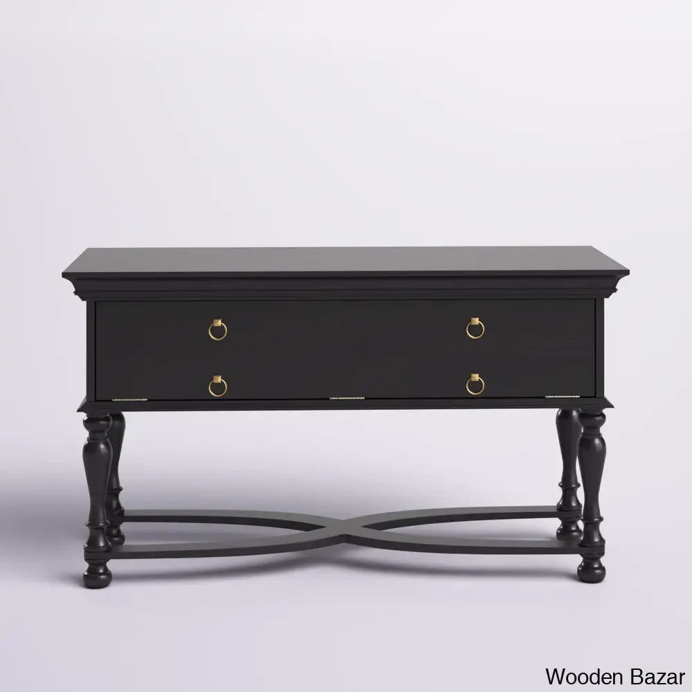 Small Wood End Table - Console Table