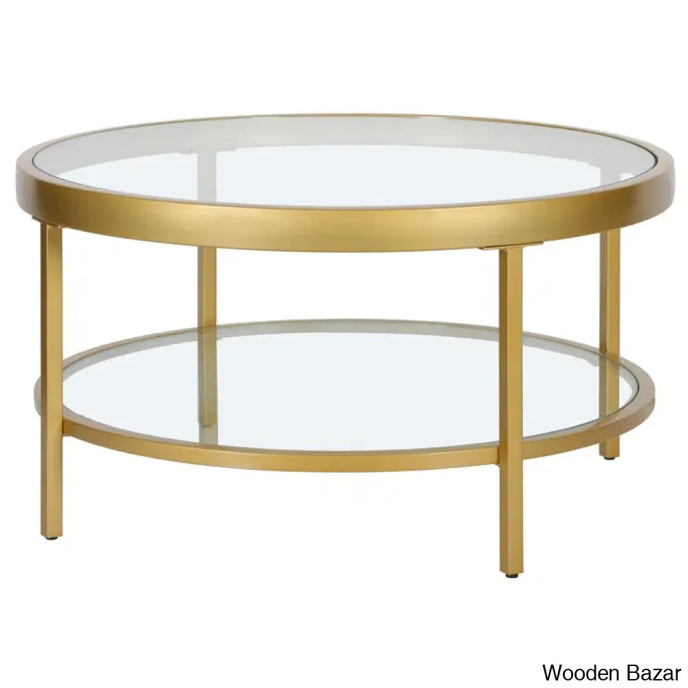 Alexisa 32’’ Wide Round Coffee And Center Table