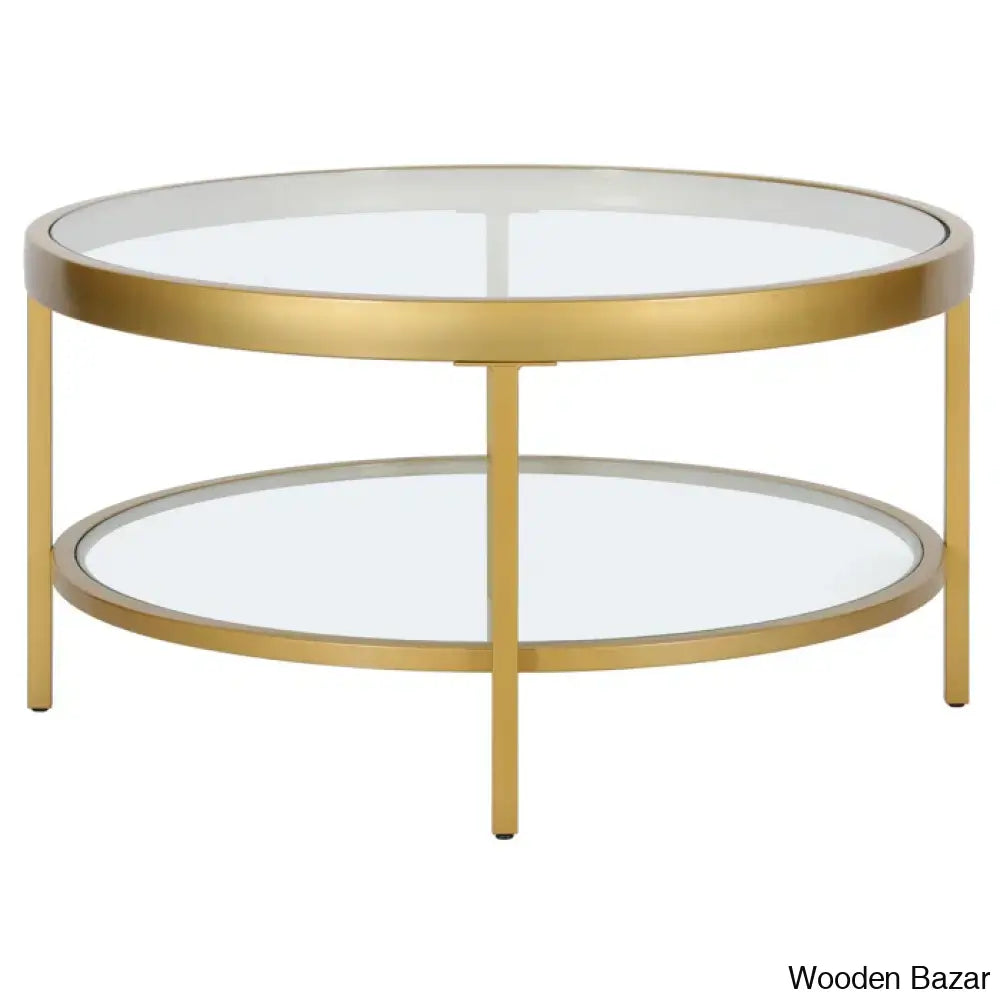 Alexisa 32’’ Wide Round Coffee And Center Table