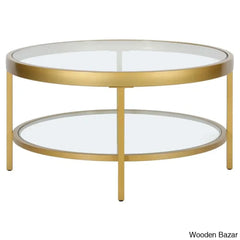 Alexisa 32’’ Wide Round Coffee And Center Table
