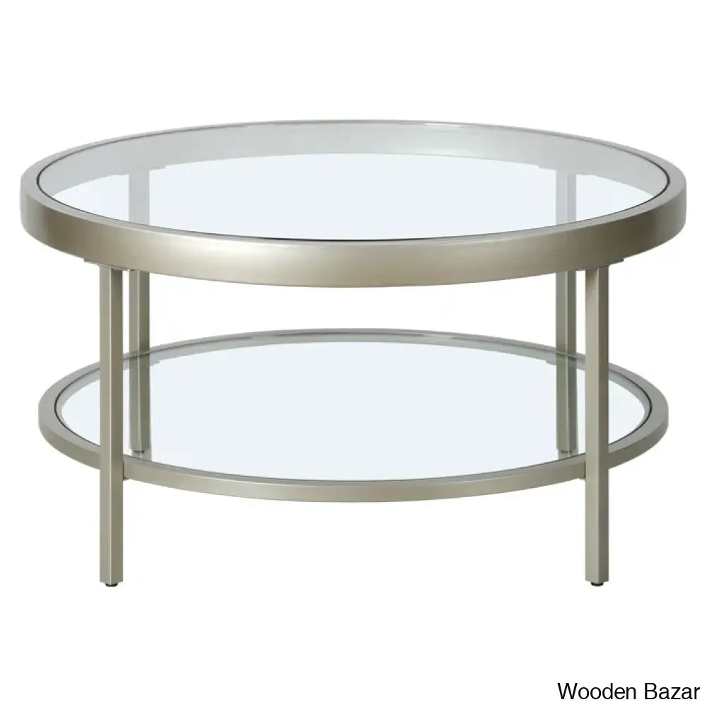 Alexisa 32’’ Wide Round Coffee And Center Table