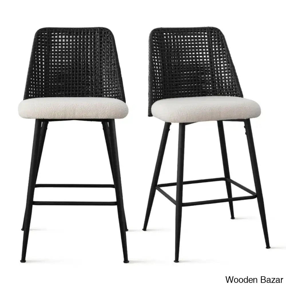 Aliettey Upholstered Counter And Bar Stool (Set Of 2)