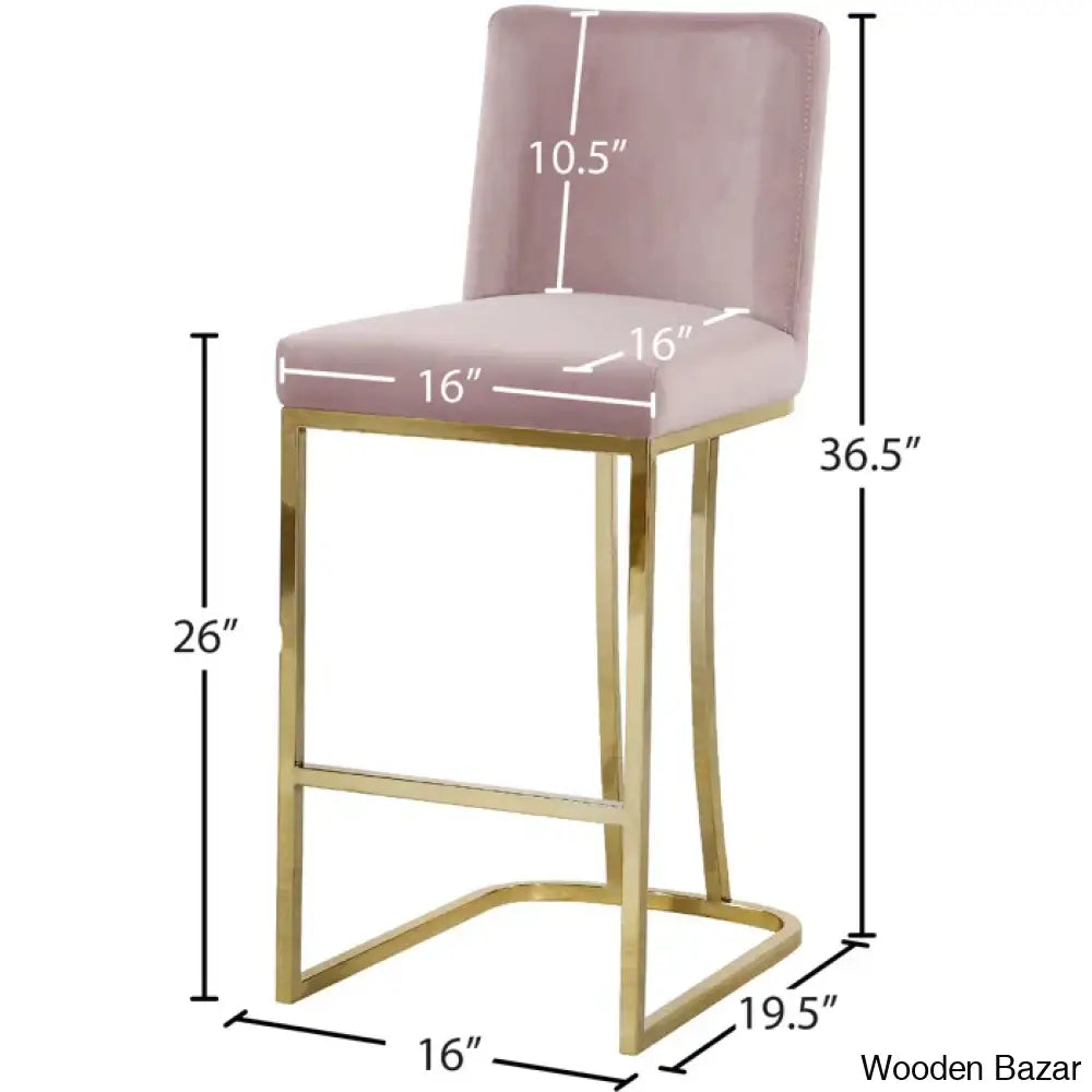 Allenvaley Swivel Upholstered 26’’ Counter And Bar Stool