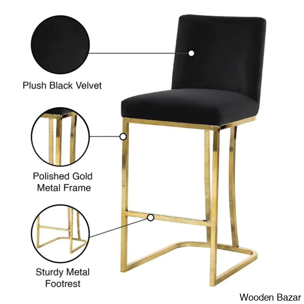 Allenvaley Swivel Upholstered 26’’ Counter And Bar Stool