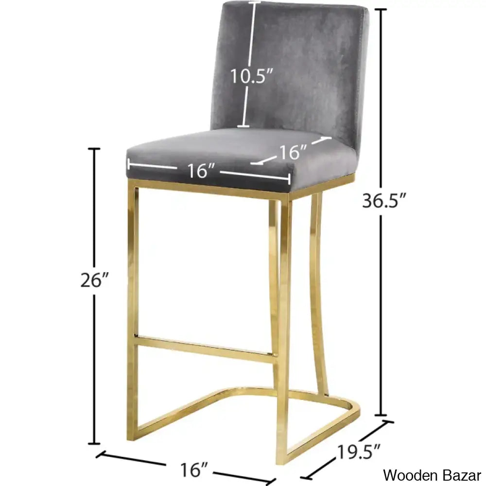 Allenvaley Swivel Upholstered 26’’ Counter And Bar Stool