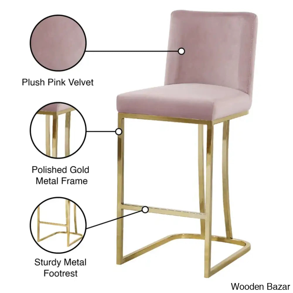 Allenvaley Swivel Upholstered 26’’ Counter And Bar Stool