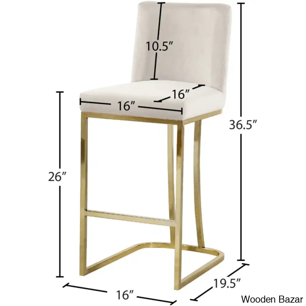 Allenvaley Swivel Upholstered 26’’ Counter And Bar Stool