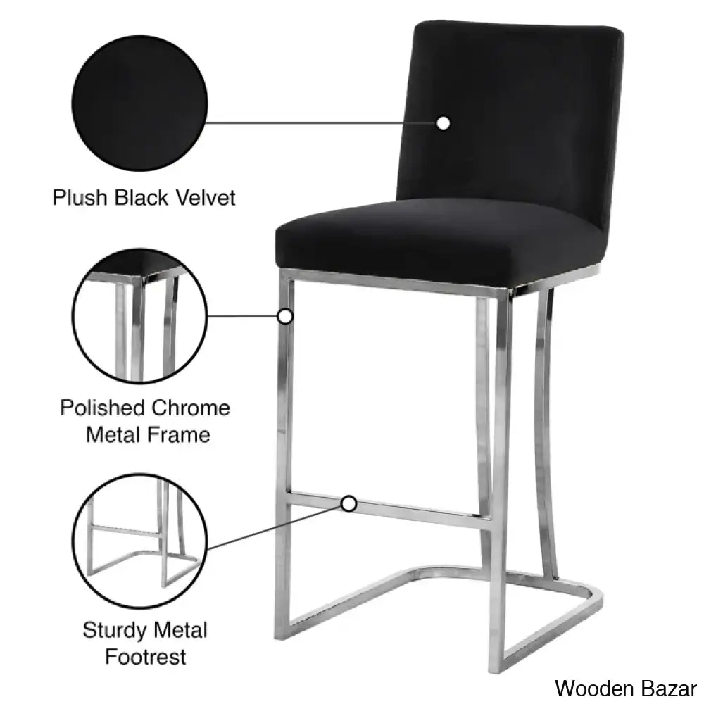 Allenvaley Swivel Upholstered 26’’ Counter And Bar Stool