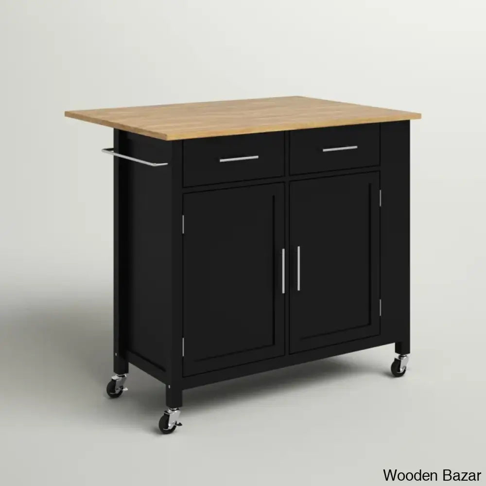 Allura Kitchen Island Trolley Cart Cabinet Kitchen Island With Storage