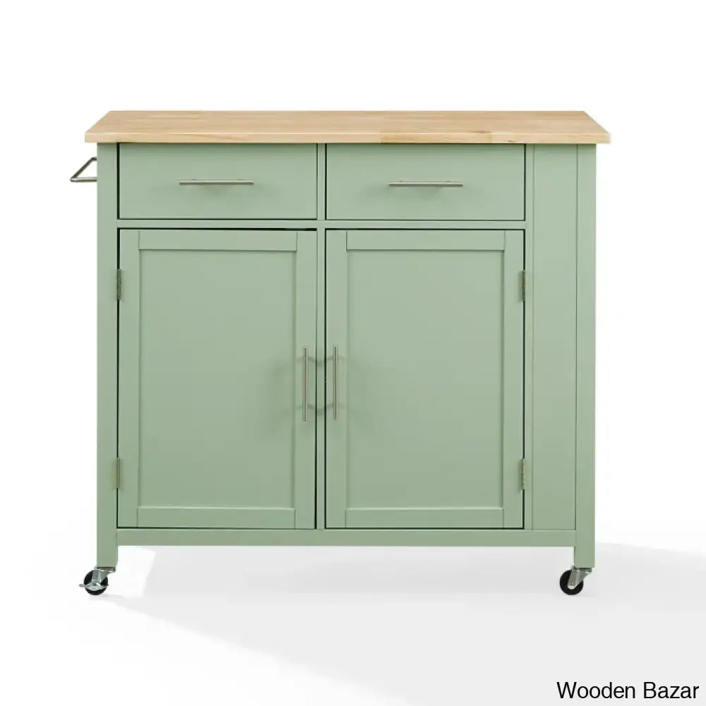 Allura Kitchen Island Trolley Cart Cabinet Kitchen Island With Storage