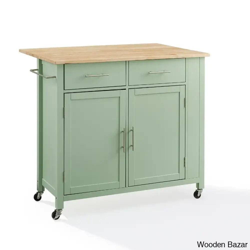 Allura Kitchen Island Trolley Cart Cabinet Kitchen Island With Storage