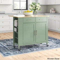 Allura Kitchen Island Trolley Cart Cabinet Kitchen Island With Storage