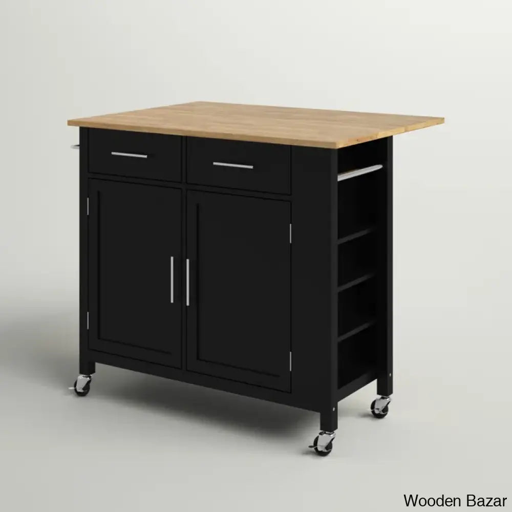 Allura Kitchen Island Trolley Cart Cabinet Kitchen Island With Storage