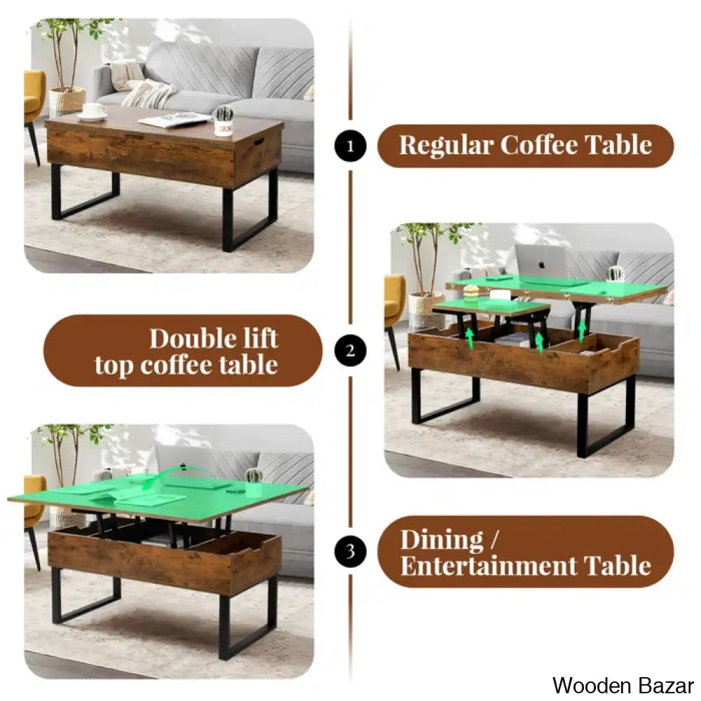 Allyssiac Lift Top Coffee And Center Table