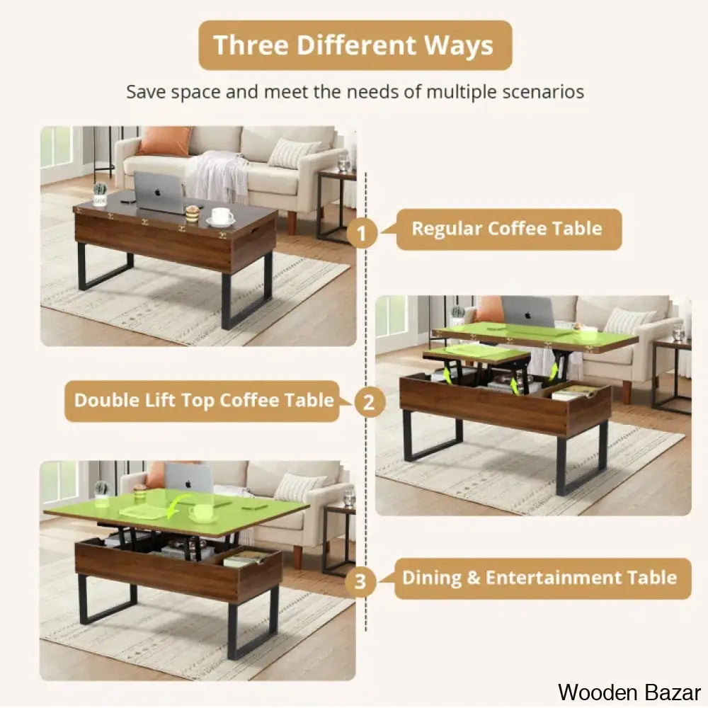 Allyssiac Lift Top Coffee And Center Table