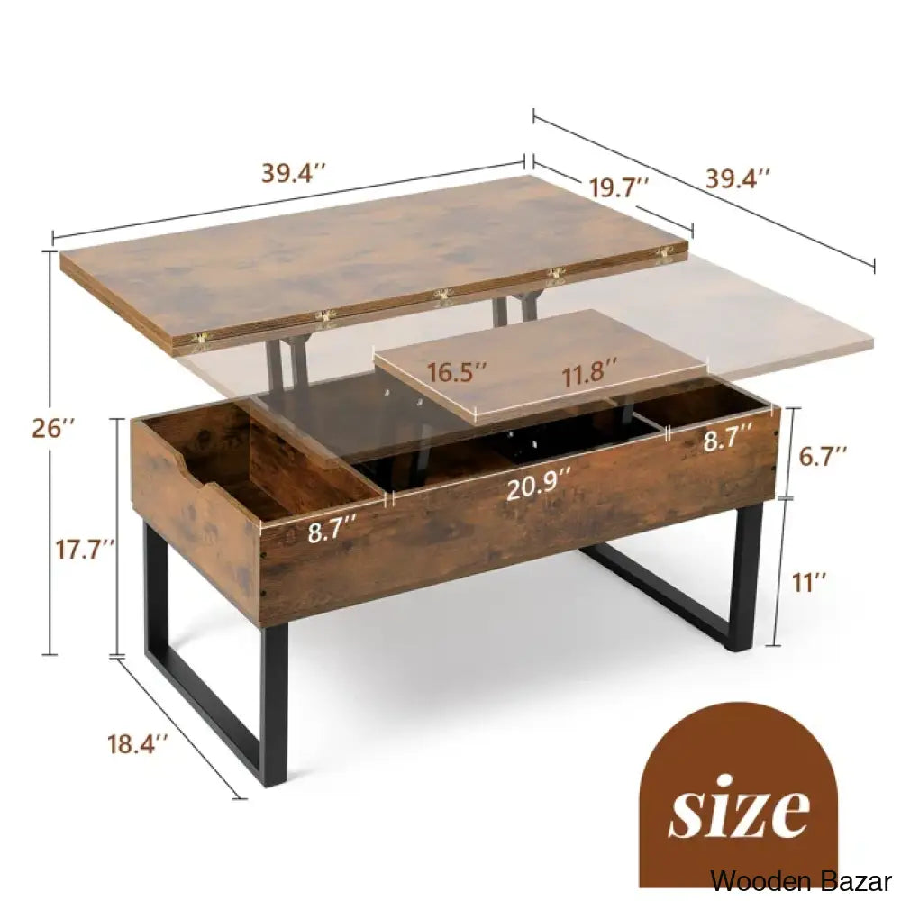 Allyssiac Lift Top Coffee And Center Table