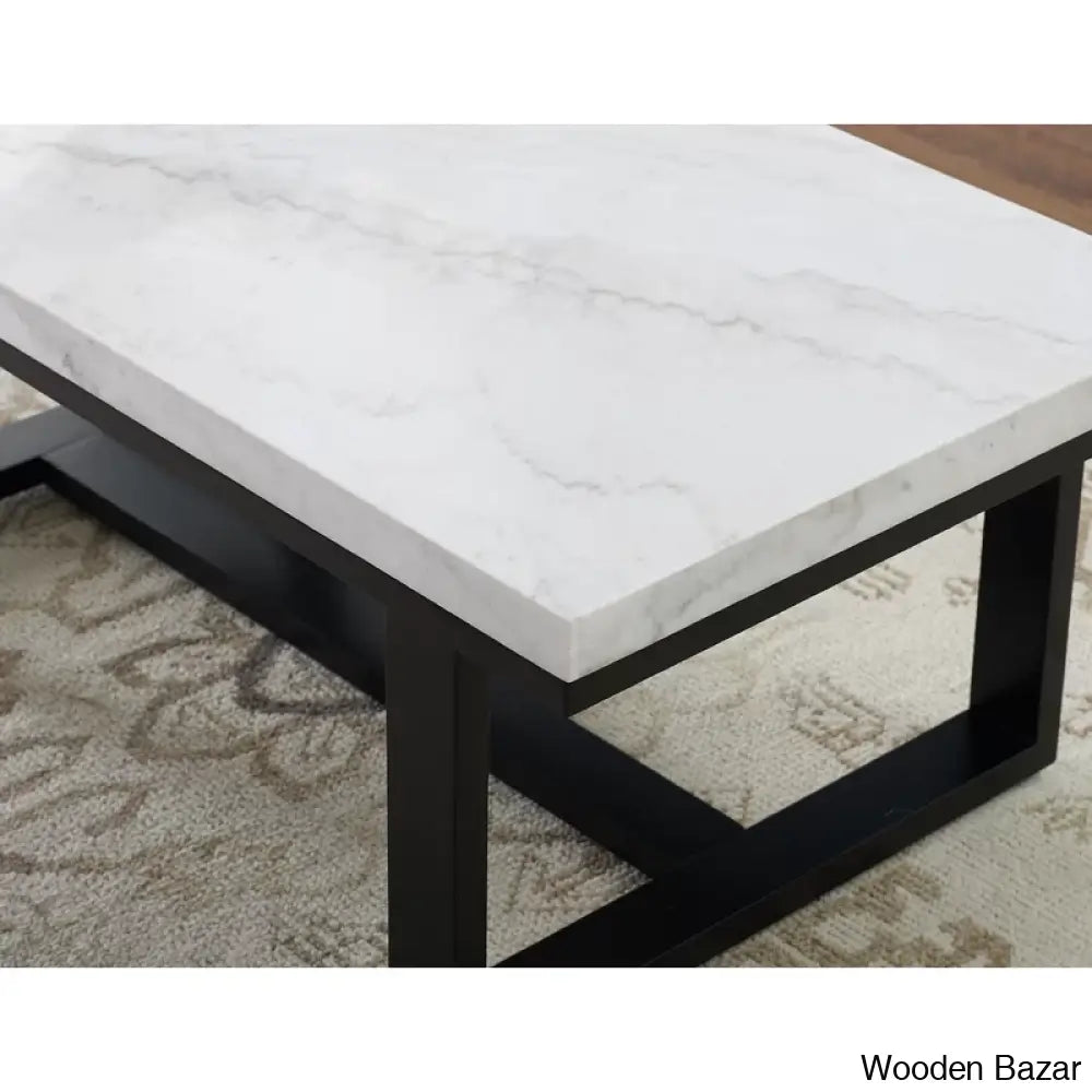 Almeniya Marble Top Coffee And Center Table