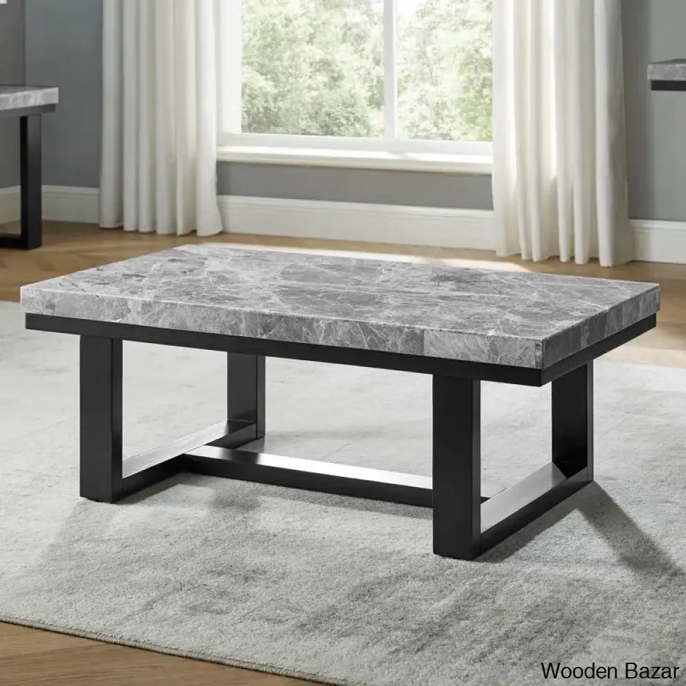 Almeniya Marble Top Coffee And Center Table