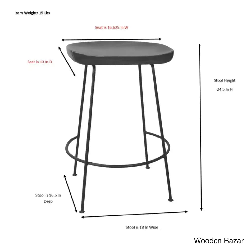 Aloraz Swivel Counter And Bar Stool With Metal Frame (Set Of 2)