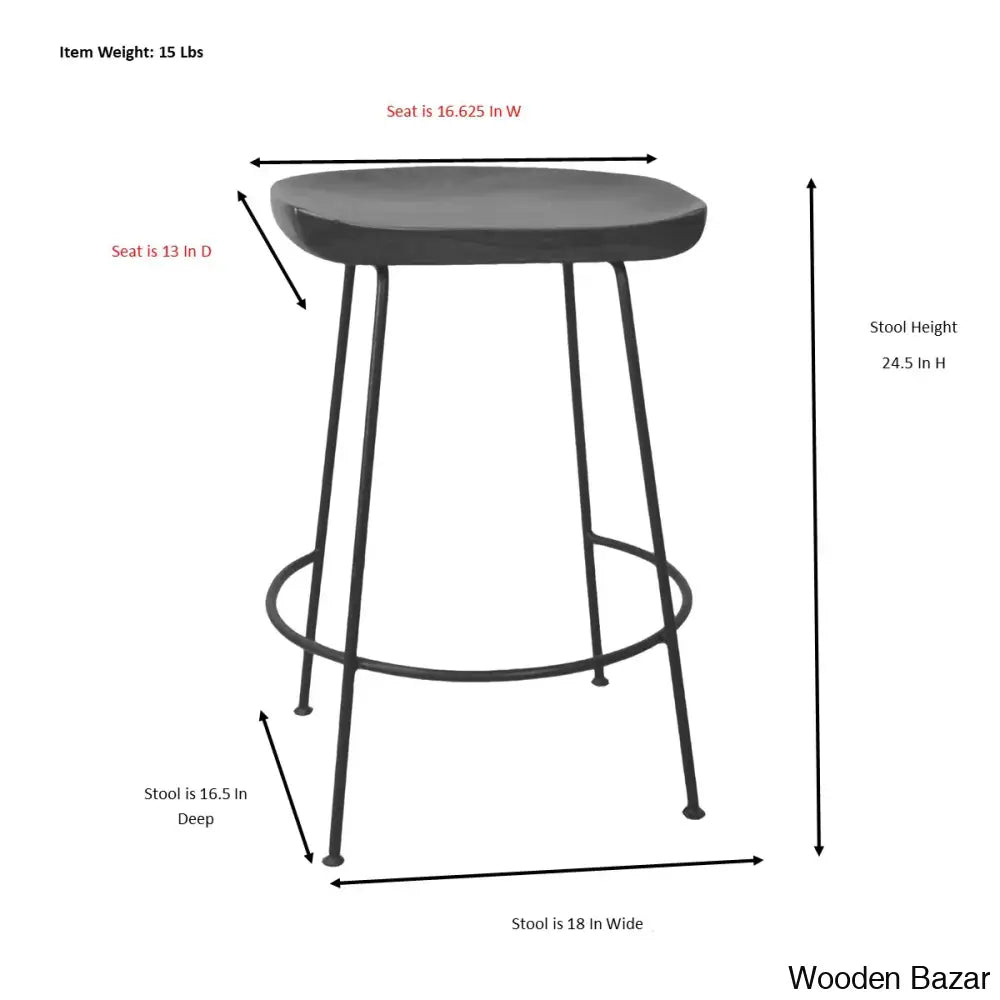 Aloraz Swivel Counter And Bar Stool With Metal Frame (Set Of 2)